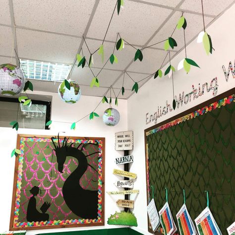 Castle Theme Classroom, Castle Classroom, Monster Theme Classroom, Forest Classroom, Working Wall, Classroom Decor High School, Classroom Idea, Classroom Layout, Decor Classroom