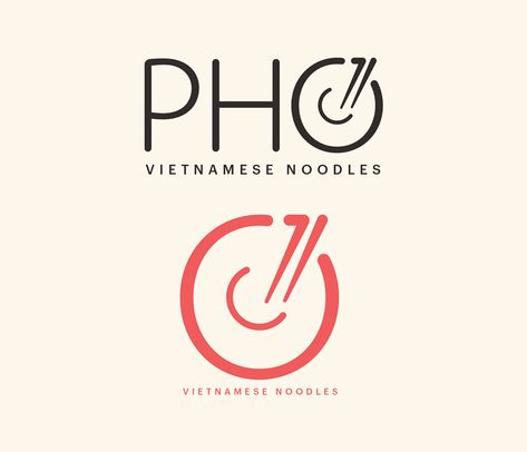 Pho Vietnam, Pho Restaurant, Logo Typo, Vietnamese Noodles, Vietnam Food, Vietnamese Restaurant, Typo Design, Hotel Logo, Restaurant Logo Design