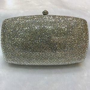 Red Evening Bag, Prom Handbag, Diamond Clutch, Wedding Cocktail Party, Metallic Party, Wedding Clutch, Wedding Cocktail, Crystal Diamond, Gold Crystal