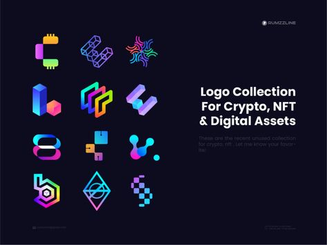 Crypto Logo - NFT Logo Collection - Logo folio - Unused Logo by Ahmed Rumon - Logo & Branding Designer on Dribbble Nft Logo Ideas, Corporate Memphis, Nft Logo, Logo Folio, Logo Builder, Crypto Logo, Designer Branding, Startup Logo, Elegant Logo Design