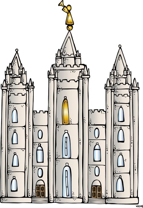 Melonheadz LDS illustrating Temple Coloring Page, Lds Clipart, Lds Nursery, General Conference Activities, Lds Temple Art, Lds Coloring Pages, Salt Lake City Temple, Lds Printables, Yw Activities