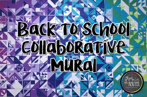 Collaborative Art Mural Class Projects, School Wide Collaborative Art Projects, School Wide Art Collaboration, Jen Stark Collaborative Mural, Collaborative Art Lessons Elementary, School Wide Mural, Collaborative Sculpture Group Projects, Collaborative Art Bulletin Boards, Collaborative Art Quilt