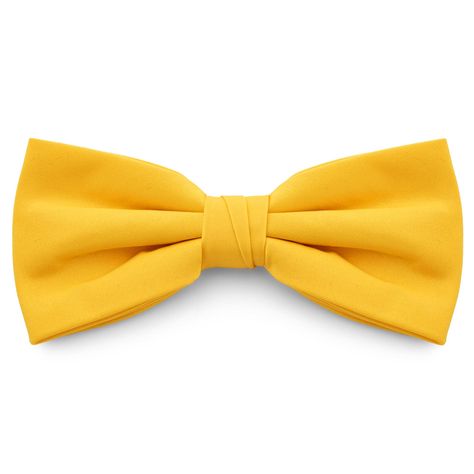 Canary Yellow Basic Bow Tie Bow Tie Outfits Men Casual, Snow White Hair, Funky Bow, Yellow Bow Tie, Groom Bowtie, White Hair Bows, Yellow Accessories, Yellow Bow, Pink Bow Tie