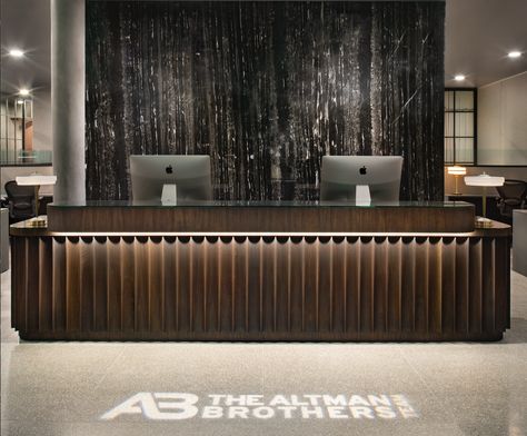 Walnut Reception Desk, Hotel Reception Design, Lobby Desks, Hotel Lobby Reception, Hotel Reception Desk, Receptionist Desk, Office Reception Design, Custom Reception Desk, Hotel Lobby Design