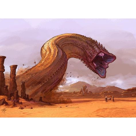 Monster Artwork, Dune Art, Creature Artwork, Fantasy Beasts, 다크 판타지, Alien Concept Art, Monster Concept Art, Alien Creatures, Creature Drawings