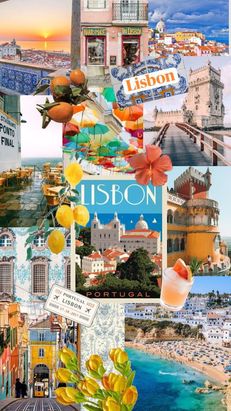 Lisbon Portugal Aesthetic Wallpaper, Portugal Vision Board, Portugal Wallpaper Iphone, Portugal Aesthetic Vintage, Portugal Background, Portugal Moodboard, Lisbon Wallpaper, Lisbon Portugal Aesthetic, Lisbon Summer