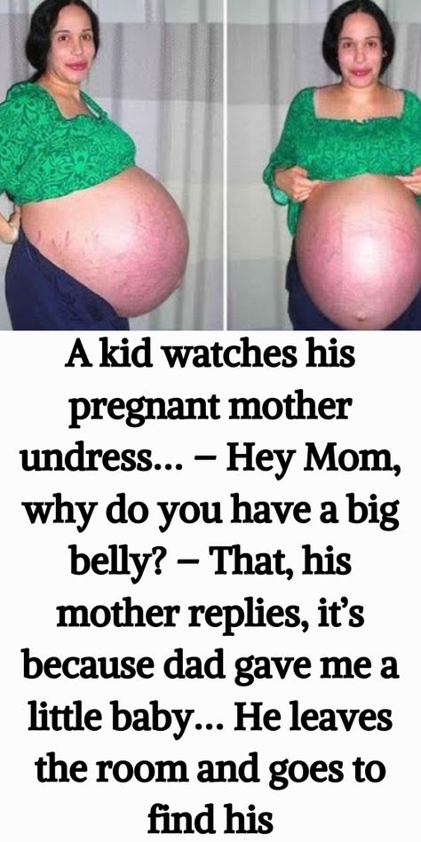 A kid watches his pregnant mother undress… – Hey Mom, why do you have a big belly? – That, his mother replies, it’s because dad gave me a little baby… He leaves the room and goes to find his Mother Feeding Baby, Husband Wife Jokes, Mother Feeding, Wife Jokes, Pregnant Mother, Pregnancy Humor, Big Belly, Pregnant Mom, Pregnant Belly