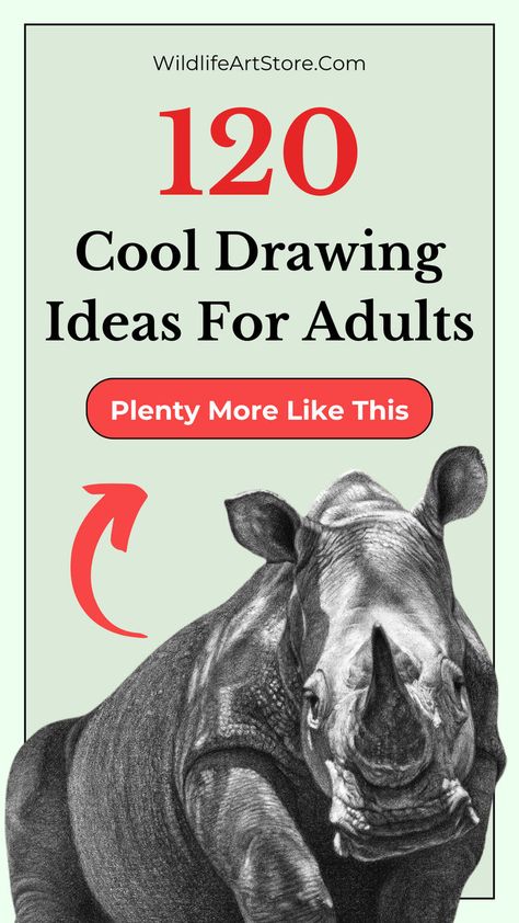 120 Cool Drawing Ideas For Adults: Find Things to Draw Drawing Ideas For Adults, Realistic Drawing Ideas, Reflection Drawing, Cool Drawing Ideas, Portrait Drawing Tips, Realistic Animal Drawings, Beginner Drawing Lessons, Pencil Drawing Ideas, Nature Studies