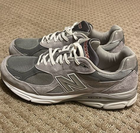 Nb Shoes Men, Men’s New Balance Shoes, New Balance 990 Grey, J Cole Concert, Gray New Balance, New Balance Shoes Men, 2000s Shoes, Men's Business Casual Style, Nb Shoes