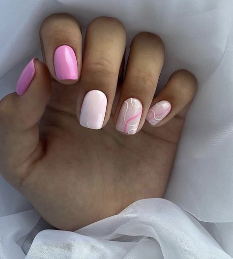 Gel Nail Art Designs, Nagel Tips, Simple Gel Nails, Modern Nails, Work Nails, Pink Nail Designs, Nails 2023, Short Acrylic Nails Designs, Rainbow Nails