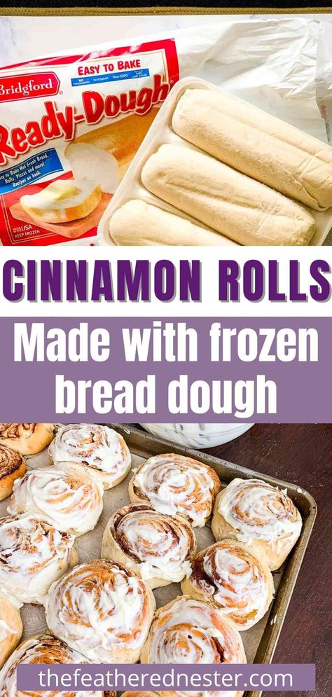 Cinnamon Rolls From Frozen Bread, Rolls From Frozen Bread Dough, Rhodes Bread Dough Recipes, Frozen Dough Recipes, Frozen Bread Dough Recipes, Rhodes Bread Dough, Homemade Cinnamon Rolls Easy, Homemade Bread Dough, Cinnamon Bread Easy