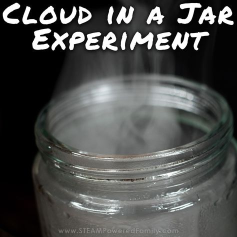 Learn how to do these 2 easy Cloud in a Jar experiments with your students and learn fascinating lessons in how clouds form in our skies. Small Talk Topics, Water Cycle Experiment, Playdough Slime, Cloud In A Jar, Ideal Gas Law, Weather Science, Small Clouds, Science Notes, Water Cycle