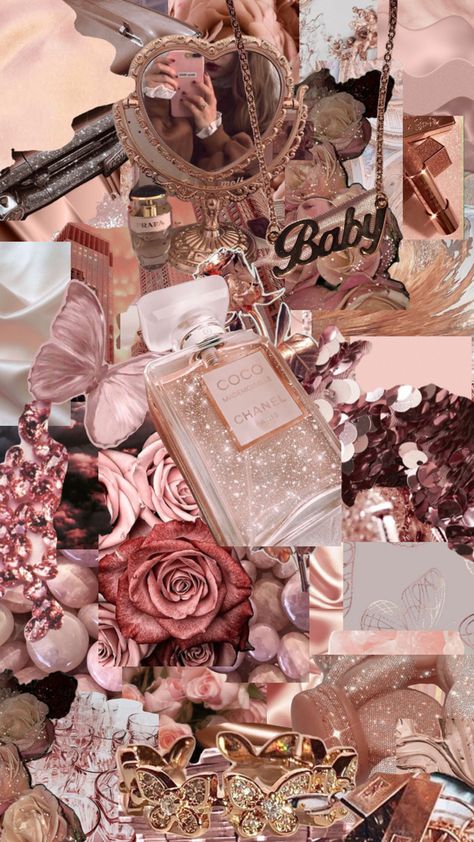 Rose Gold Collage, Rose Gold Wallpaper Iphone, Short Hair Designs, Rose Gold Aesthetic, Pink Glitter Wallpaper, Gold Wallpaper Iphone, Iphone Wallpaper Classy, Rose Gold Wallpaper, Pink Wallpaper Girly