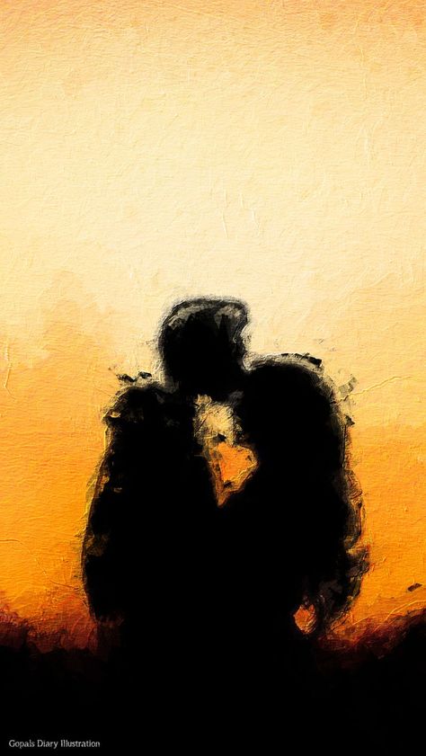 Abstract Lovers Painting, Couple Illustration Wallpaper, Love Romance Art, Abstract Romantic Art, Love Painting Romantic, Relationship Artwork, Lovers Silhouette, Man And Woman Silhouette, Art Love Couple