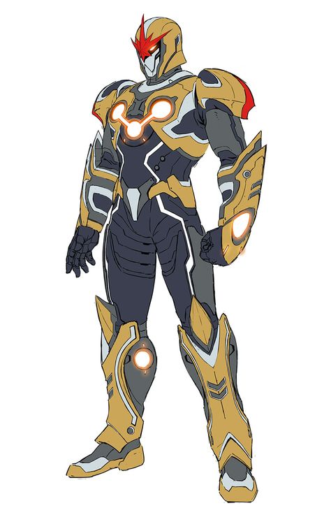 Nova Prime Concept Art - Marvel vs. Capcom: Infinite Art Gallery Nova Prime Marvel, Dnd Enemies, Nova Marvel, Marvel Rpg, Captain America Comic Art, Marvel Vs Capcom Infinite, Marvel Concept Art, Nova Art, Marvel Character Design