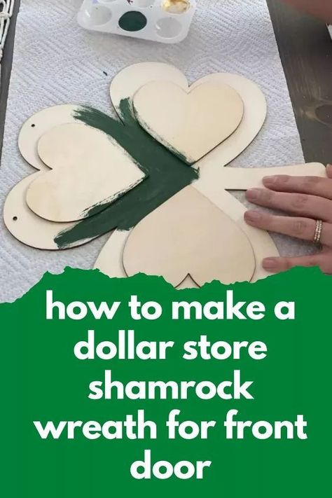 Diy St Patricks Day Decor, St Patricks Decorations, Shamrock Craft, St. Patrick's Day Diy, Wreaths St Patricks, Front Door Diy, March Crafts, St Patricks Day Decor, St Patricks Crafts