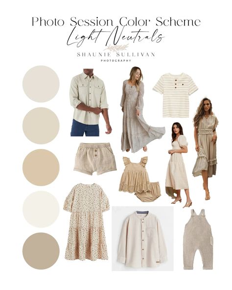 Family Photo Neutral Colors, Tan And Blue Family Photo Outfits, Family Pictures Neutral Colors Fall, How To Style Family Photos, Beige And White Family Pictures, Off White Family Picture Outfits, Tan Dress Family Pictures, White And Cream Family Photo Outfits, Light Neutrals Family Photos