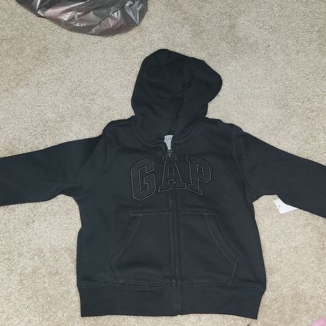 Brand New Black Gap Zip Up, Reborn Clothes, Wishlist 2024, Best Rapper Alive, Xmas List, Gap Jacket, Unisex Jacket, Simple Trendy Outfits, Back To School Outfits