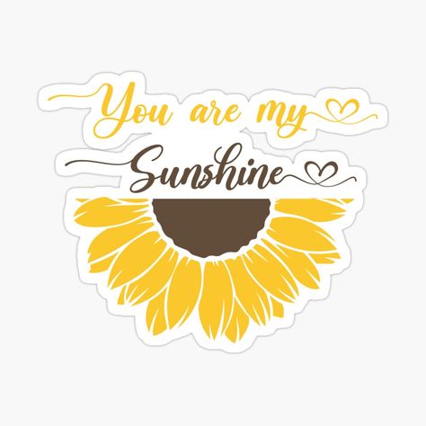 Laptop Stickers Collage, Sunflower Gift Ideas, Phone Cover Stickers, Sunflower Sticker, Stickers Collage, Svg Ideas, Sunflower Gifts, Birthday Planning, Sunflower Decor