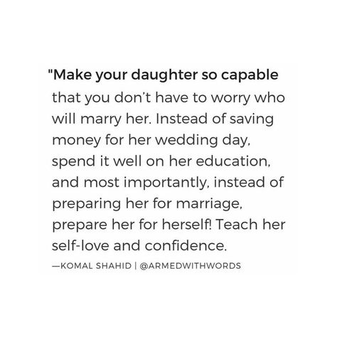 @feministstalk on Instagram: “teach your daughters to be financially independent and self sufficient instead of forcing them to depend on men. Raise them with the truth…” Self Sufficient Quotes, Teach Your Daughters, Independent Quotes, Feminism Quotes, Be Independent, Financially Independent, Motivational Cards, Self Sufficient, Warrior Quotes