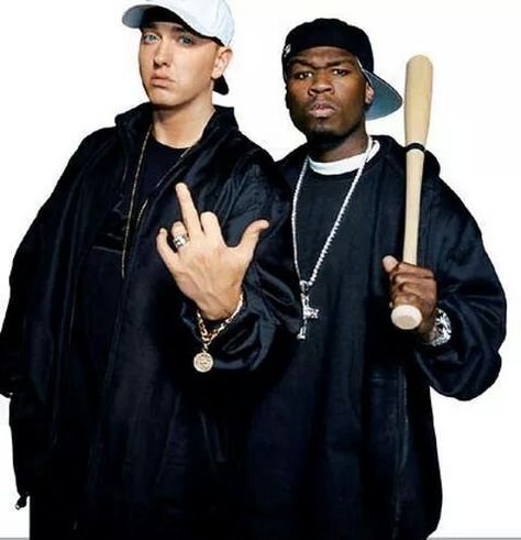 Eminem & 50 Cent 50 Cent Pfp, Eminem And 50 Cent, 90s Rap Aesthetic, 50 Cent And Eminem, Obie Trice, Mirror Redo, Eminem Lyrics, Lloyd Banks, The Eminem Show