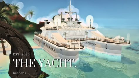 Sims 4 Yacht Build, Sims 4 Vacation Lots, Ts4 Club Cc, Sims 4 Yacht Cc, Sims 4 Miami, Sims 4 Sulani Community Lots, Sims 4 Sulani Builds, Sims 4 Yacht, Sims 4 Public Lots