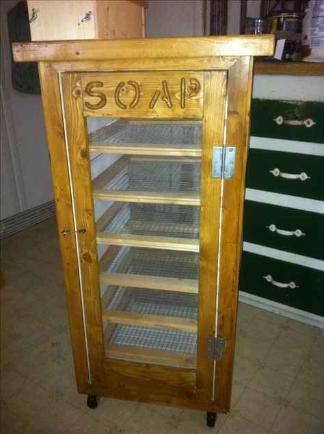 My new soap curing rack!!!!! Soap Curing Rack, Soap Booth, Making Soaps, Soap Moulds, Soap Studio, Soap Stand, Soap Inspiration, Soap Craft, Container Candles