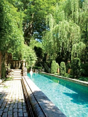 home of michael trapp Backyard Area, Small Pool Design, Backyard Seating, Piscina Natural, Dream Pools, Lap Pool, Have Inspiration, Beautiful Pools, Small Pool