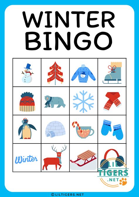 Preschool Bingo Printables Free, Snowman Bingo Free Printable, Winter Bingo Printable Free, Winter Bingo Printable Free For Kids, Bingo Printable Free, Winter Bingo, Bingo Free Printable, Bingo Patterns, Holiday Bingo