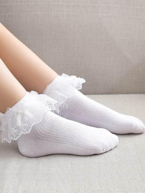 White Frilly Socks, Bobby Socks, Socks Lace, Frilly Socks, Womens Tea, Dr Shoes, Lace Socks, Printed Sleeveless Top, Cute Socks