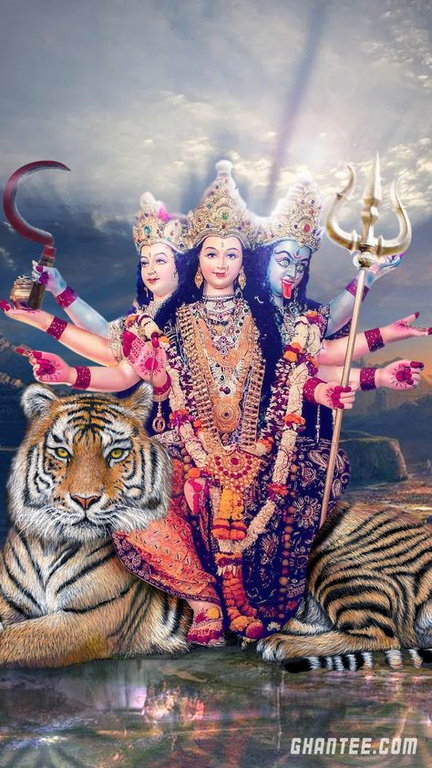 Navratri Image Hd, Navratri Pictures, Durga Puja Wallpaper, Maa Kali Images, Maa Durga Photo, Chaitra Navratri, Happy Durga Puja, Maa Durga Image, Maa Wallpaper