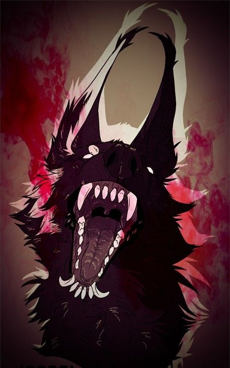 Animal Gore Art, Hellhound Aesthetic, Starflesh Core, Werewolf Aesthetic, Really Cool Drawings, Canine Art, Worst Day, Arte Obscura, Scary Art