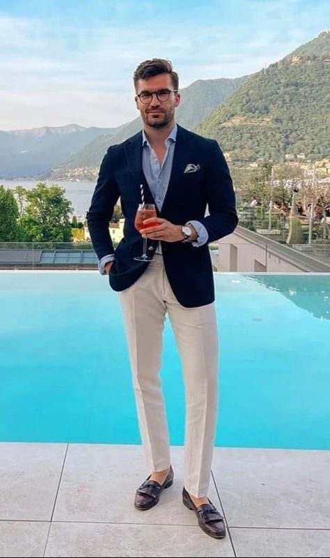 Men Wedding Attire Guest, Office Old Money, Sport Coat Outfit, Italian Mens Fashion, Summer Suits Men, Old Money Fashion, Stylish Mens Suits, Sophisticated Office, Blazer Outfits Men