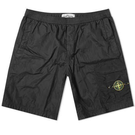 STONE ISLAND STONE ISLAND NYLON METAL CARGO BADGE SHORT. #stoneisland #cloth Stone Island Shorts, Island Man, Grey Outfit, Ripstop Fabric, Stone Island, Short Pants, Compass, Warm Weather, Anatomy