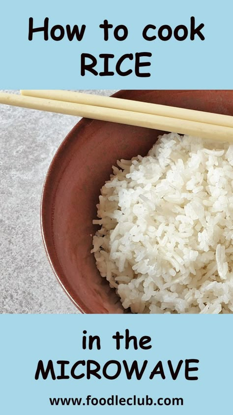 Complete instructions on how to cook rice in the microwave, light and fluffy every time. #perfectrice #rice #microwave Boiling Rice On Stove, Boil Rice On Stove, Perfectly Cooked Rice, Stovetop Rice How To Cook, Cooking Long Grain Rice On Stove, Long Grain Rice How To Cook, How To Cook Long Grain White Rice, How To Cook Rice On The Stove, Cooking Rice On Stove