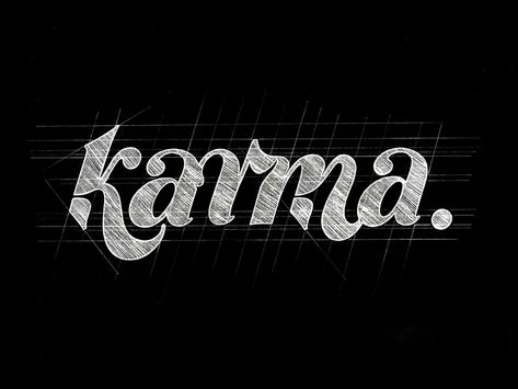 karma by Dmitriy Tkachev Karma Logo, Karma Design, Typographic Poster Design, Karma Tattoo, Simple Tattoos For Guys, Typography Graphic Design, Typographic Logo Design, Clever Logo, Wrist Tattoos For Guys