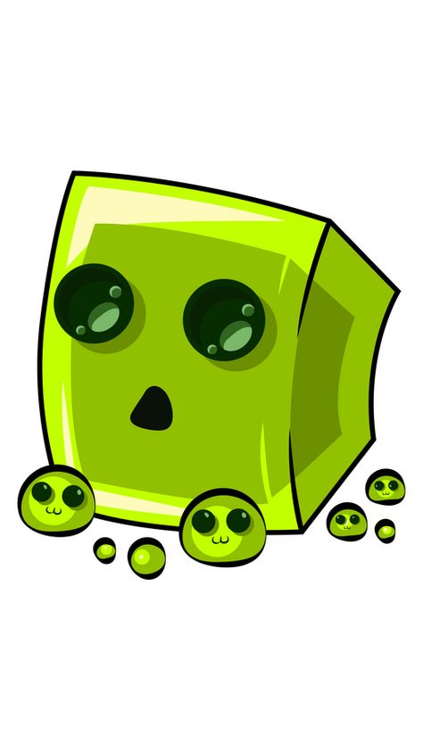 Minecraft Cute Slime Sticker. Look at this slime, how can it be called a hostile mob?. Minecraft Slime Fanart, Minecraft Illustration, Simple Sandbox, Minecraft Tattoo, Minecraft Slime, Cute Slime, Gaming Stickers, Minecraft Stickers, Minecraft Drawings