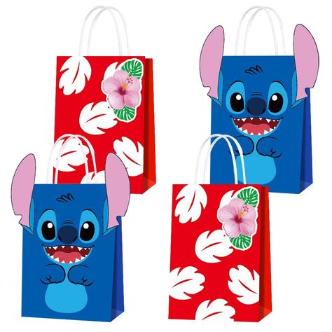 PRICES MAY VARY. Lilo & Stitch Gift Bags: Pack includes 16 stitch theme gift bags,with paper white rope cord handles. Dimensions: Bags measure 8.2 x 5.8 x 3.1 inches. Durable & Safe Party Bags: Each bag is reinforced to keep the contents safe and contained. Safely and neatly distribute party favors or giveaways to your guests. Portable and Convenient: Comfortable rope handles and open design make the bags easy to fill, store, and carry. Multipurpose Bags: These stitch bags are perfect for holdin Stitch Goodie Bags, Stitch Party Favors, Lilo Stitch Party, Lilo And Stitch Party, Stitch Bday, Stitch Birthday Party, Disney Candy, Meg 2, Stitch Party