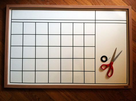 Diy Whiteboard Calendar, Whiteboard Organization, Diy Dry Erase Board, Diy Whiteboard, Dry Erase Board Calendar, Green Notebook, Whiteboard Calendar, Calendar Board, Organization Board