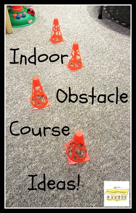 Indoor Obstacle Course Ideas. Fun way to help kids burn some extra energy when they're stuck inside. Indoor Obstacle Course Ideas, Preschool Pe, Kaba Motor Becerileri, Indoor Obstacle Course, Obstacle Course Ideas, Gym Games For Kids, Kids Obstacle Course, Course Ideas, Indoor Recess