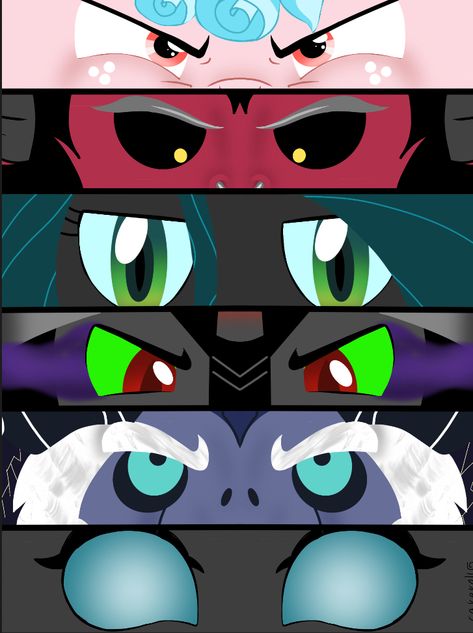 The ones that stayed evil: Cosy glow, tirek, chrysalis, king sombra, storm king and some changelings Mlp Storm King, Storm King, Monte Cristo, My Little Pony, Fan Art, Fan, Art