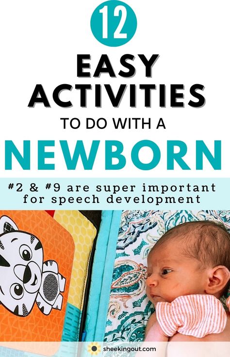 Newborn Baby Activities, Newborn Play Ideas, Activities Newborn, Newborn Development, Easy Learning Activities, Newborn Play, Newborn Activities, Activities For Babies, Baby Activities