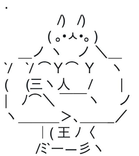 Original Buff Bunny | Sign Bunny | Know Your Meme Text Emoji Art, Meme Text, Bunny Meme, Keyboard Symbols, Cool Text Symbols, Cat Text, Emoji Texts, Cute Text Symbols, Bunny Sign