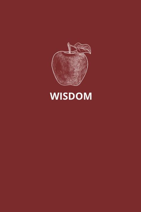 Wisdom: Apple Design, Blank Lined Notebook Journal  Paperback Teacher Notebook Covers, Apple Notebook, Educator Gifts, Journal Features, Teacher Notebook, Apple Design, Lined Notebook, Notebook Journal, Heart On