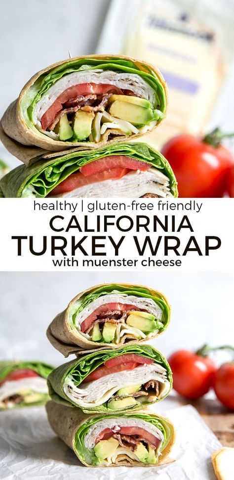 Turkey Wraps Healthy, Turkey Wrap, Turkey Wraps, Healty Dinner, Healthy Wraps, Packed Lunches, Bacon Tomato, Healthy Food Facts, Lost 100 Pounds