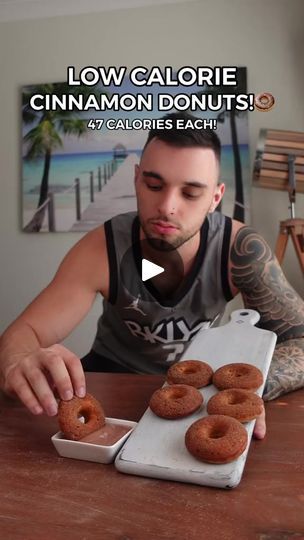 36K views · 429 reactions | 50 CALORIE DONUTS!😋🍩 #lowcalorie #fatloss #healthyrecipes #fyp #donuts #EasyRecipe #lowcalorierecipe | Franjo | Franjo · Original audio Blended Oats, Cinnamon Donuts, Pretty Desserts, Protein Treats, Greek Yogurt Recipes, High Protein Low Calorie, Protein Desserts, Diet Desserts, Pretty Dessert