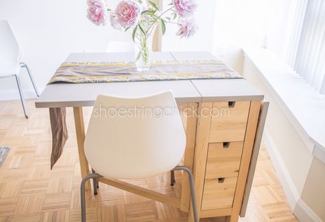 Ikea Norden Table, Norden Table, Ikea Norden, Apartment Dining Table, Ikea Magazine, Apartment On A Budget, Tiny Dining Rooms, Space Saving Apartment, Space Saving Table