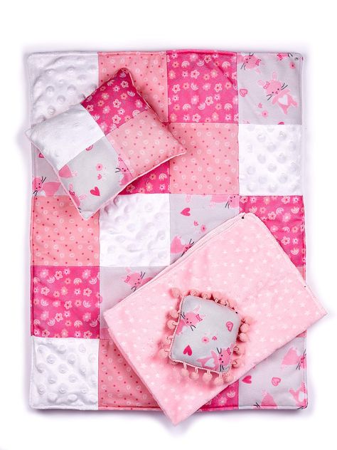 American Girl Doll Quilt, Ikea Doll Bed, American Girl Doll Bed, Cat Bedding, Doll Bedding, American Girl Doll Accessories, Big Pillows, Doll Beds, Doll Bed