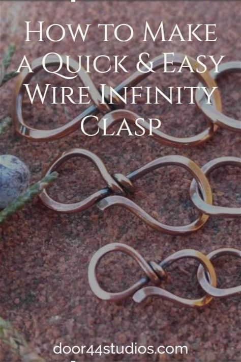 Diy Wire Necklace Clasp, Clasps For Jewelry Wire, Diy Jewelry Findings How To Make, Copper Electrical Wire Jewelry, Clasps For Jewelry Making, Wire Wrapped Jewelry Tutorials Heart, Jewelry Making Tutorials Free, Wire Wrap Bails, Wire Wrap Tutorials Step By Step