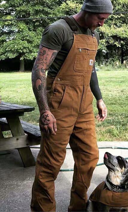 Mens Overalls Outfits, Carhartt Overalls Outfit, Overalls Outfit Men, Overalls Outfits, Work Overalls, Stylish Men Wear, Carhartt Overalls, Mens Overalls, Overalls Fashion